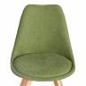 Стул TULIP SOFT (mod. 053V) / 1 шт. в упаковке дерево/пластик/ткань, 49,5 x 54,5 x 84 см, Зеленый (Green) LY1701-7 Зеленый (Green) LY1701-7 дерево/пластик/ткань