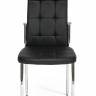 Стул ELFO ( mod.35 ) металл/экокожа, 45х53х100х47см, хром/черный (Комплект из 4 шт.) хром/черный металл/экокожа