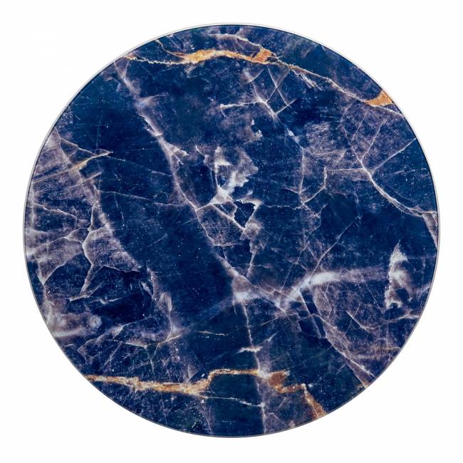 Набор кофейных столиков Tango темно-синий с ножками матовое золото, 2шт Набор кофейных столиков Tango темно-синий с ножками матовое золото, 2шт