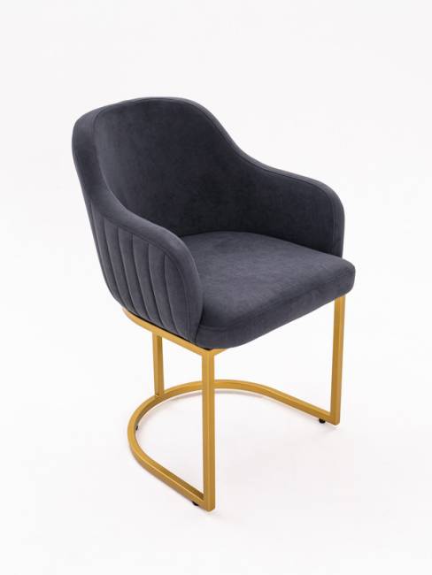 Стул Amely Grafit / Gold Стул Amely Grafit / Gold