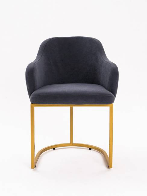 Стул Amely Grafit / Gold Стул Amely Grafit / Gold