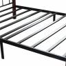 Кровать AT-808 дерево гевея/металл, 160*200 см (Queen bed), красный дуб/черный красный дуб/черный дерево гевея/металл
