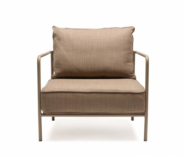 Кресло лаунж c подушкой Flap карамельный, ржавый 840х840х880 мм