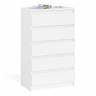 Узкий комод пять ящиков Мори МК700.5 цвет белый Узкий комод пять ящиков Мори МК700.5 цвет белый