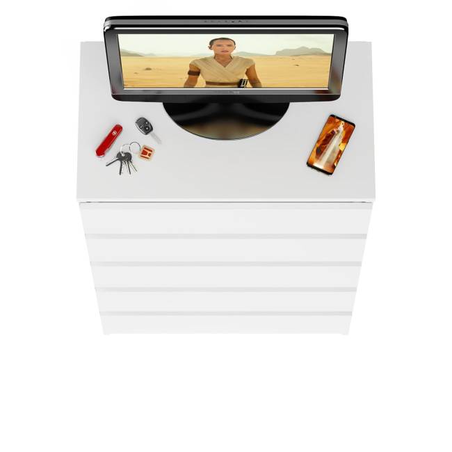 Узкий комод пять ящиков Мори МК700.5 цвет белый Узкий комод пять ящиков Мори МК700.5 цвет белый