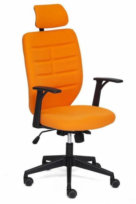 Кресло офисное «Кара-1» (Kara-1 orange) (Оранжевая ткань)