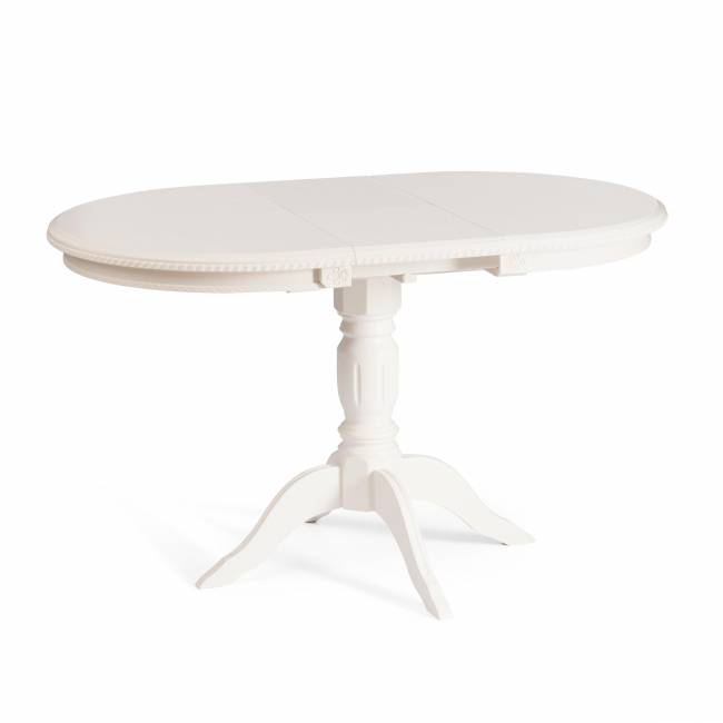 Стол STEFANO бук, мдф, 100+30x80x77см, Ivory white Ivory white бук, мдф Стол STEFANO бук, мдф, 100+30x80x77см, Ivory white Ivory white бук, мдф