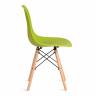 Стул CINDY (EAMES) (mod. 1801) дерево бук/металл/сиденье пластик, 45x51x82 см, Olive (оливковый)  (Комплект из 4 шт.) Olive (оливковый) дерево бук/металл/сиденье пластик