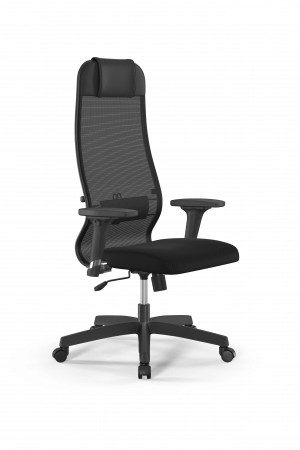 Кресло Sit 10 B1-111D - X2+UMF(X1) /Ub00/Wh00/D02P(M09.B02.G15.W01), черный