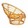 Кресло PAPASAN/ПАПАСАН 23/01 W  /с подушкой/ диаметр подушки 122 см, 115х101х104 см, Honey (мед), ткань Оранжевый, С 23