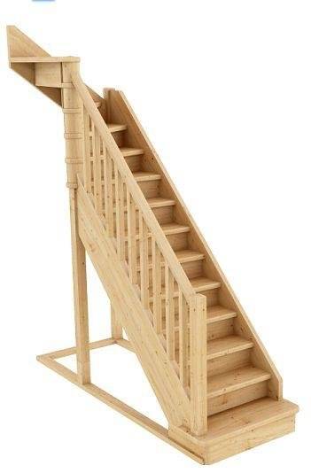 Деревянная лестница ЛС-215м под покраску Деревянная лестница ЛС-215м под покраску