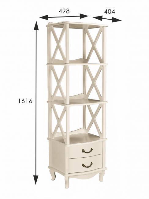 Этажерка Джульетта 3 уровня, дуб шампань Л