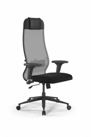 Кресло Sit 10 B1-111D - X2+UMF(X1) /Ub00/Wh00/D02P(M09.B11.G19.W02), св.серый-черный